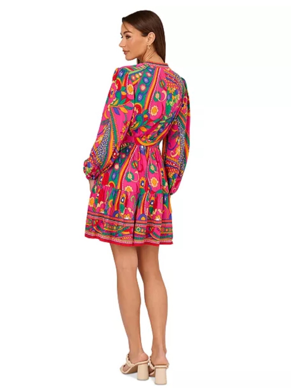 Adrianna by Adrianna Papell Printed Shirtdress - Picture 5 of 10
